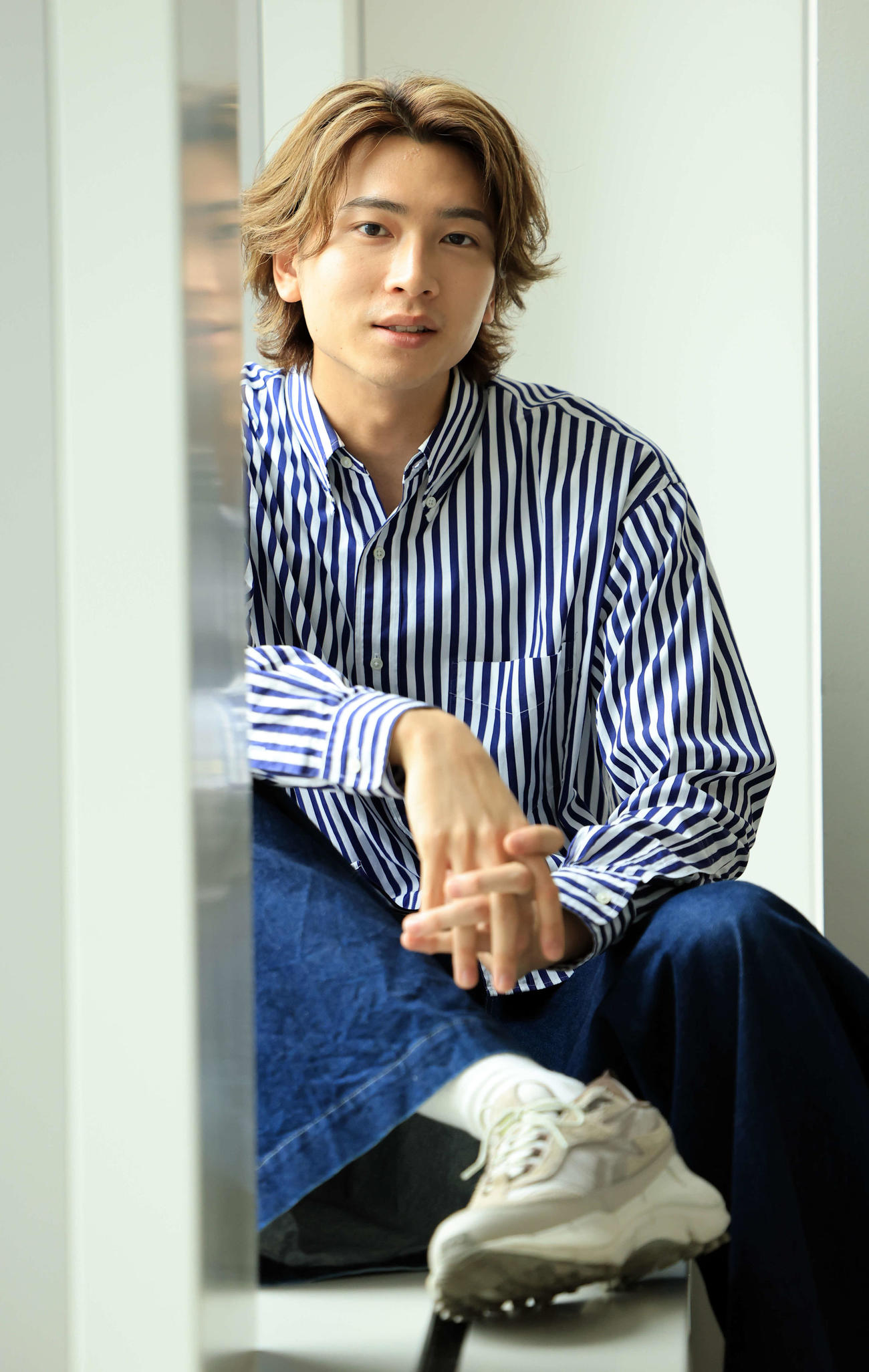 端正な顔立ちの側面に、多彩な才能を持ち合わせる庄司浩平（撮影・浅見桂子）