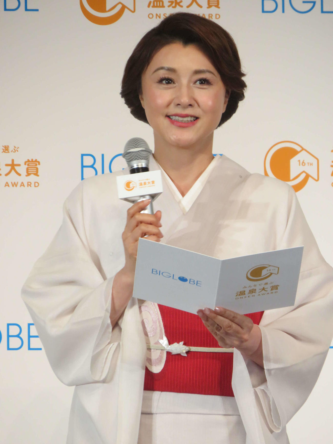 BIGLOBE「第16回　みんなで選ぶ　温泉大賞」授賞式に出席した藤原紀香