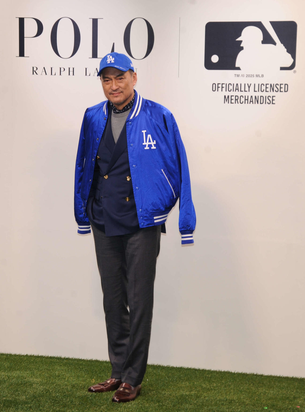 「ポロ　ラルフ　ローレン×MLB　ローンチイベント」に出席した渡辺謙（撮影・松尾幸之介）