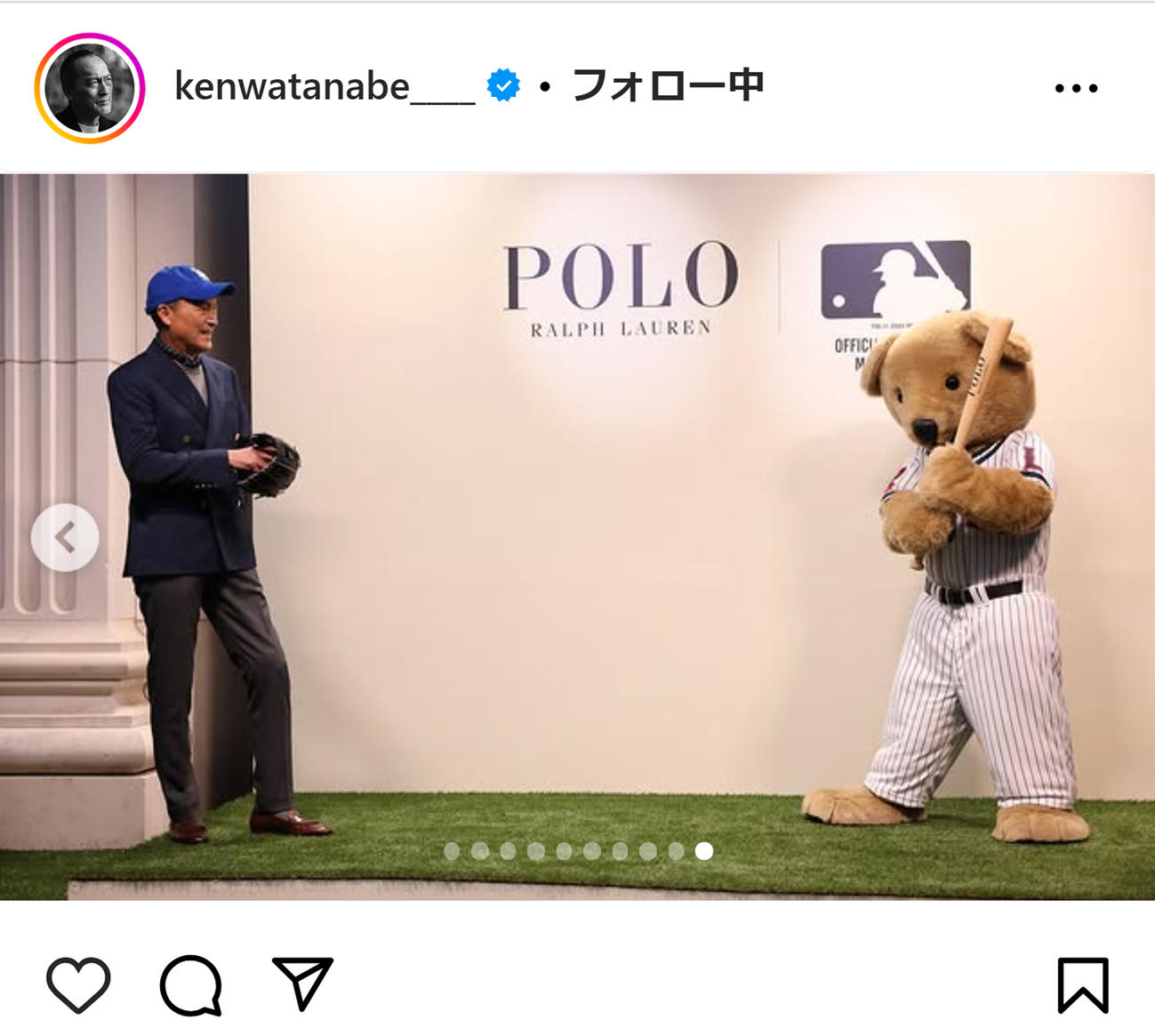 渡辺謙のインスタグラムから