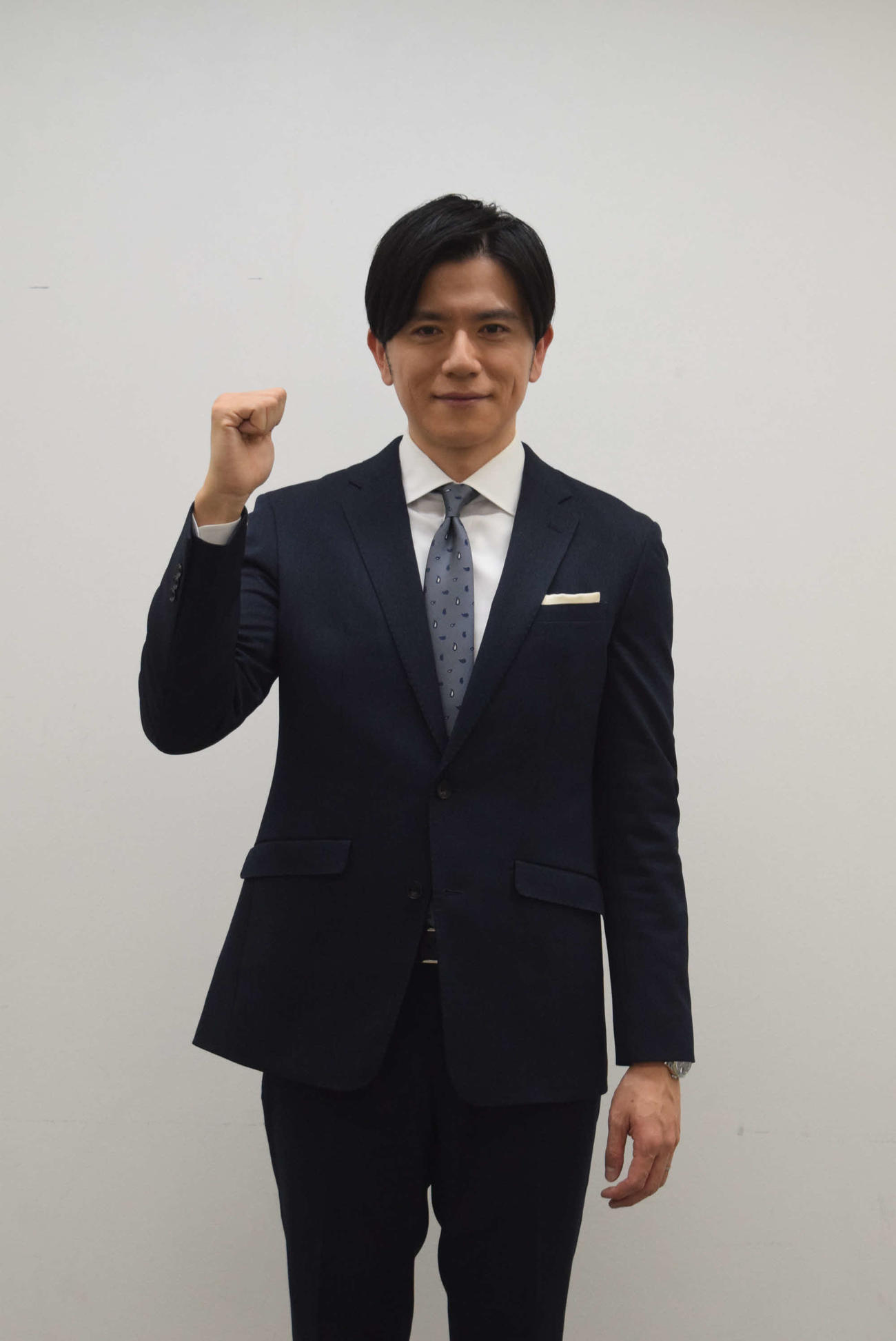 カンテレの春の編成会見に登場した青木源太アナウンサー（撮影・阪口孝志）