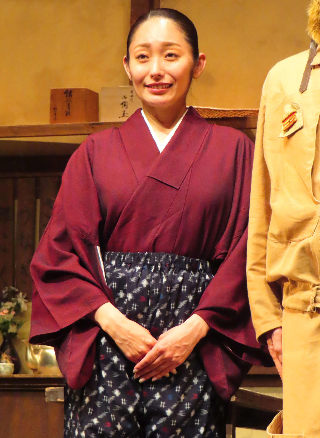 舞台「Mother～特攻の母　鳥濱トメ物語～」取材会に登壇した安藤美姫