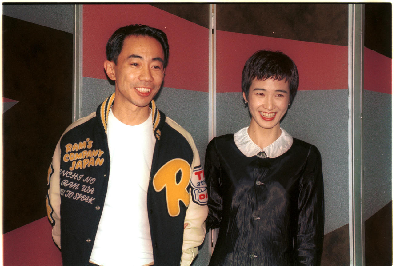 木梨憲武と安田成美（93年12月撮影）