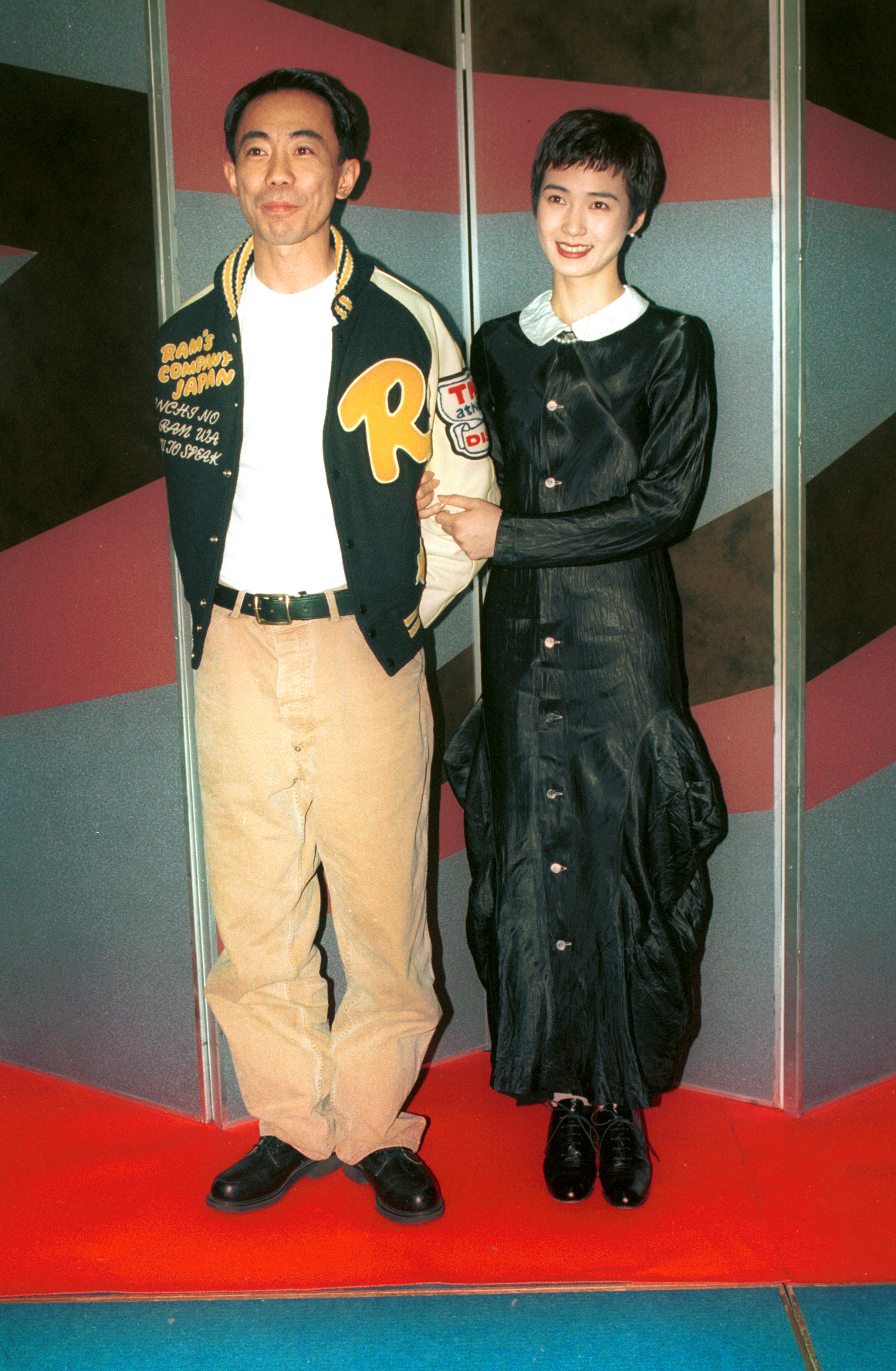 木梨憲武と安田成美（93年12月撮影）
