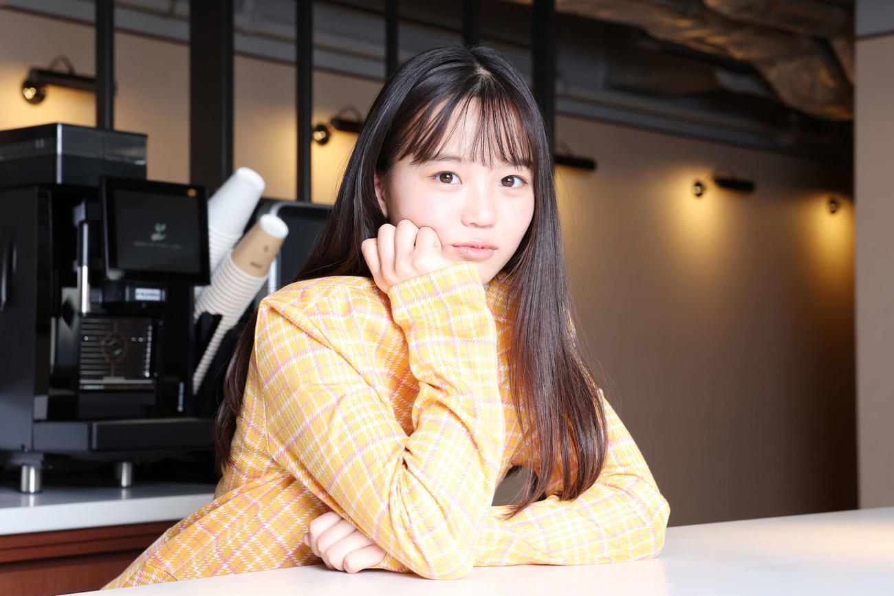 「おむすび」に出演する大島美優はフレッシュな笑みを浮かべる（撮影・宮地輝）