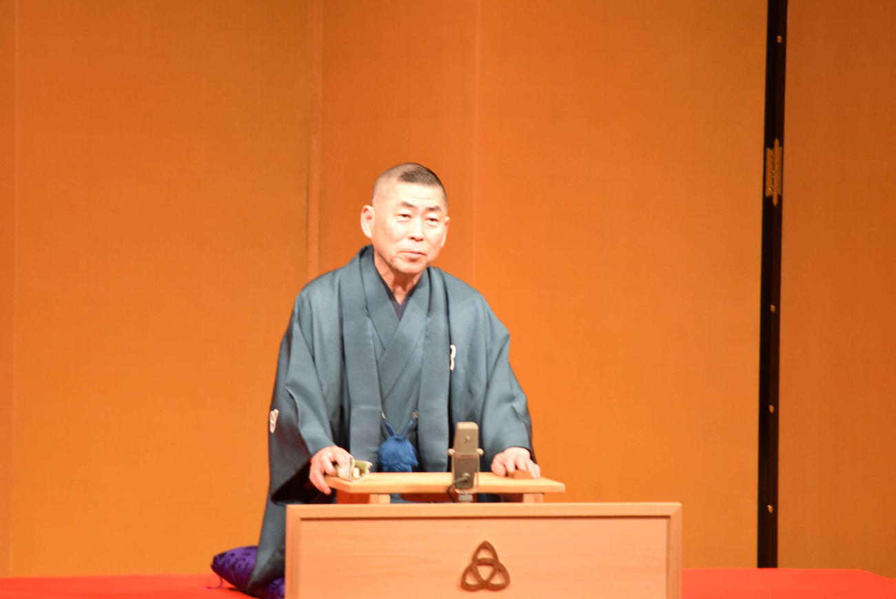 米朝十年祭に出演した桂南光（撮影・阪口孝志）