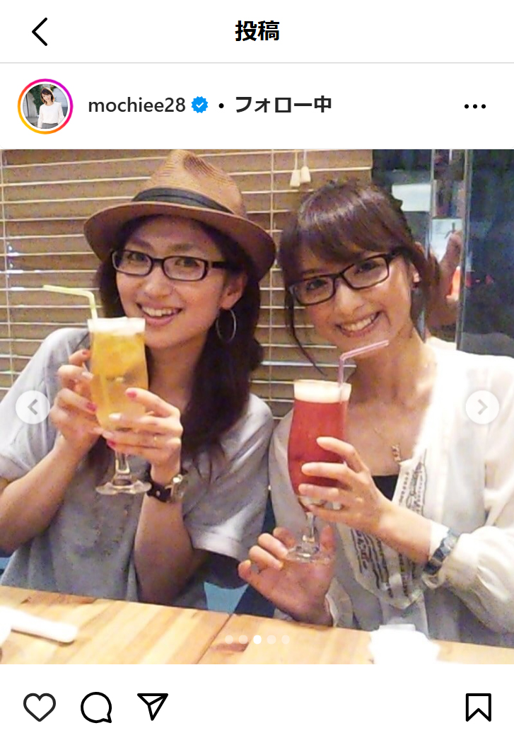 望月理恵のインスタグラムから