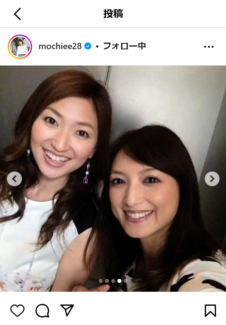 望月理恵のインスタグラムから