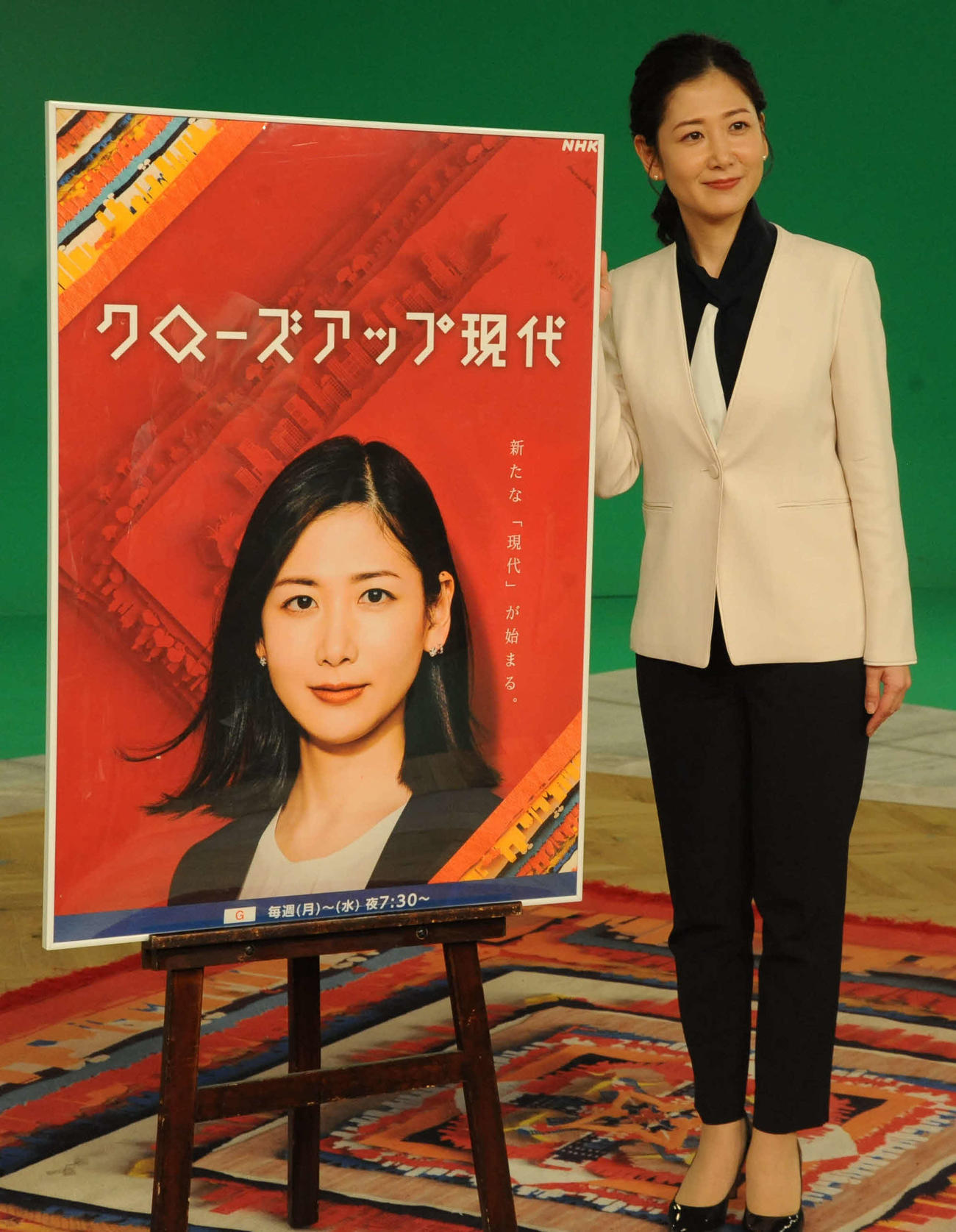 NHK「クローズアップ現代」の放送100年記念スペシャルの取材会に登壇した桑子真帆アナウンサー（撮影・松尾幸之介）