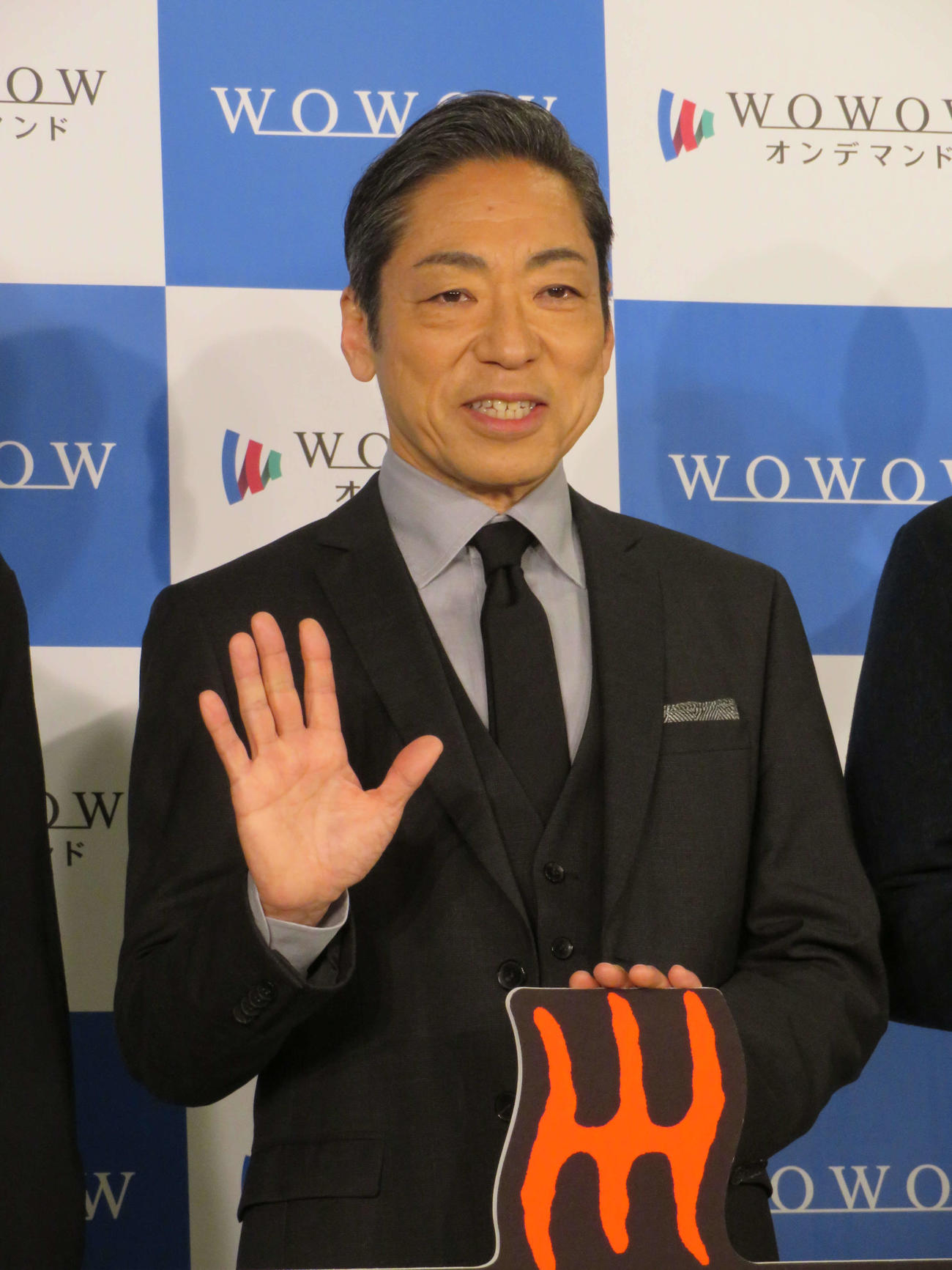 「連続ドラマW　災」完成報告会に出席した香川照之（撮影・村上幸将）