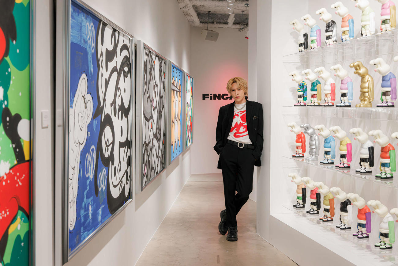 個展「FiNGAiSM in Shibuya」取材会を行ったKis－My－Ft2千賀健永