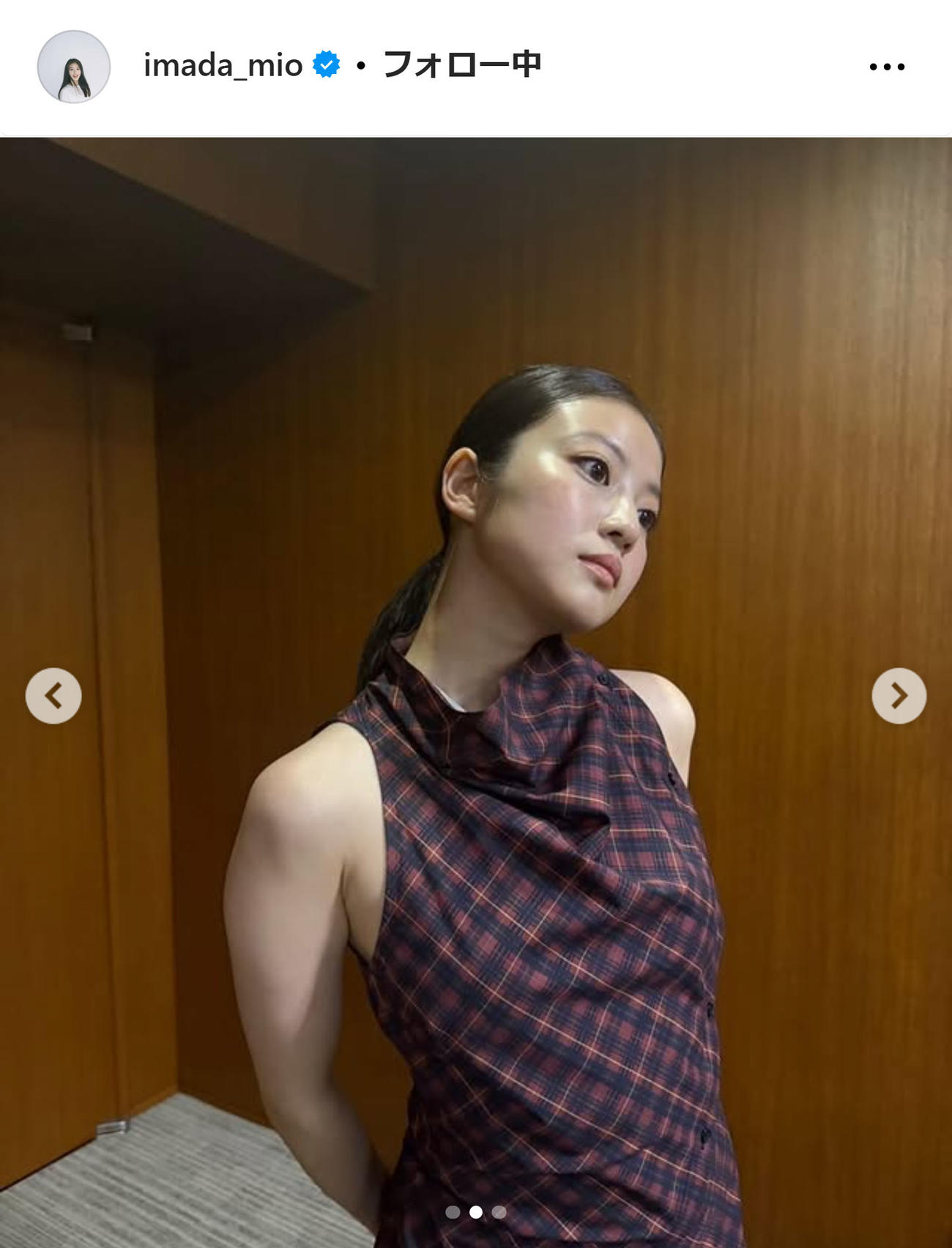 今田美桜のインスタグラムから