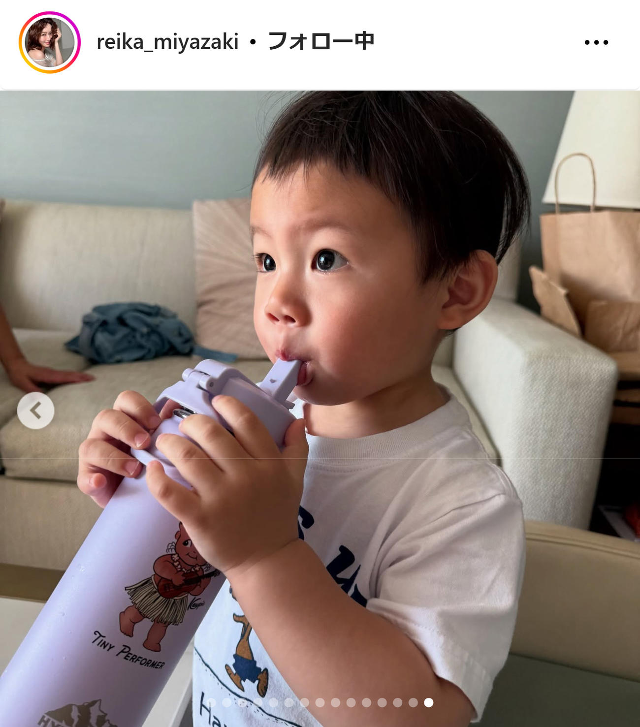 宮崎麗果さんのインスタグラムから