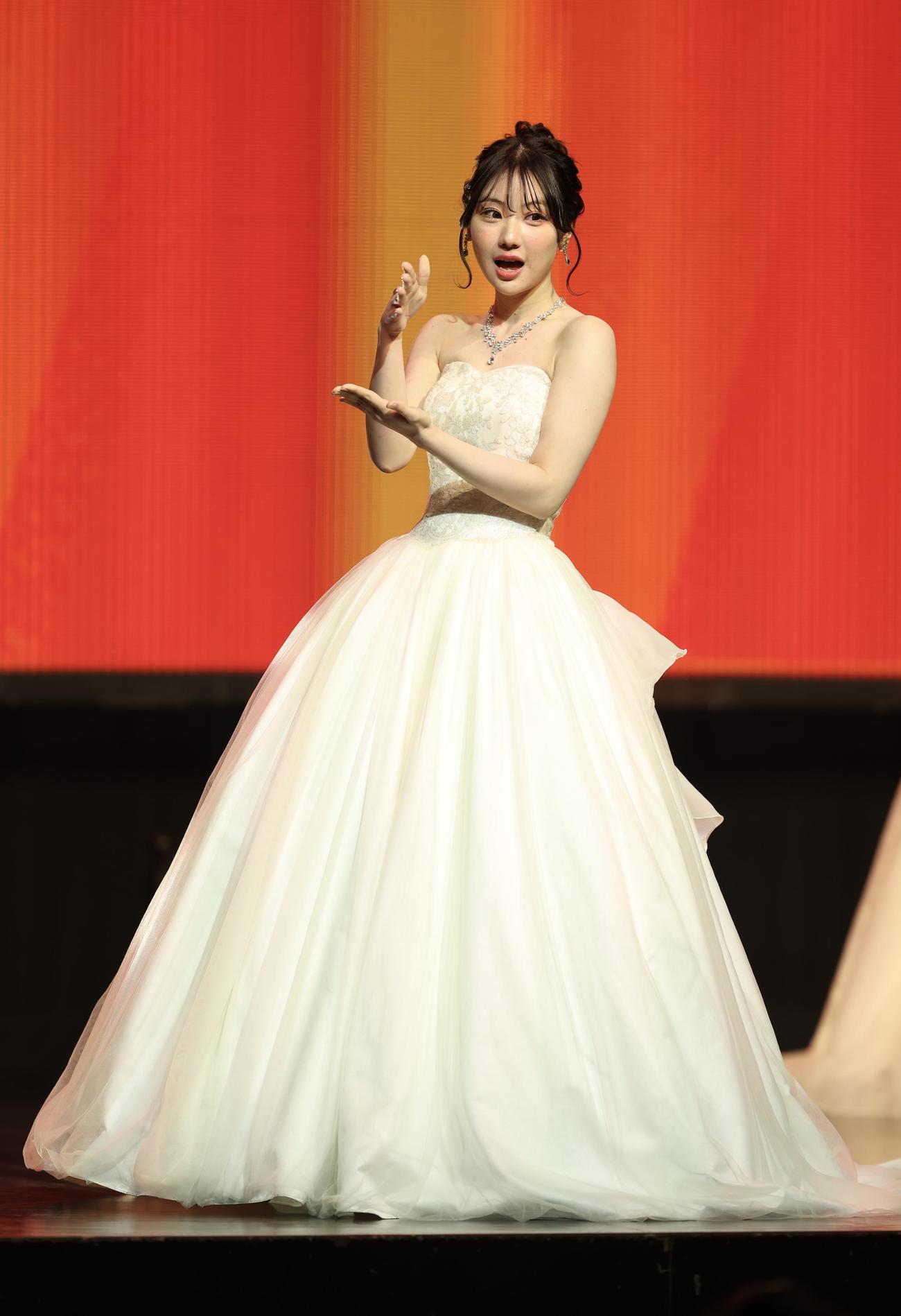 「MISS OF MISS CAMPUS QUEEN CONTEST 2025」に臨む町さくらさん（撮影・河田真司）