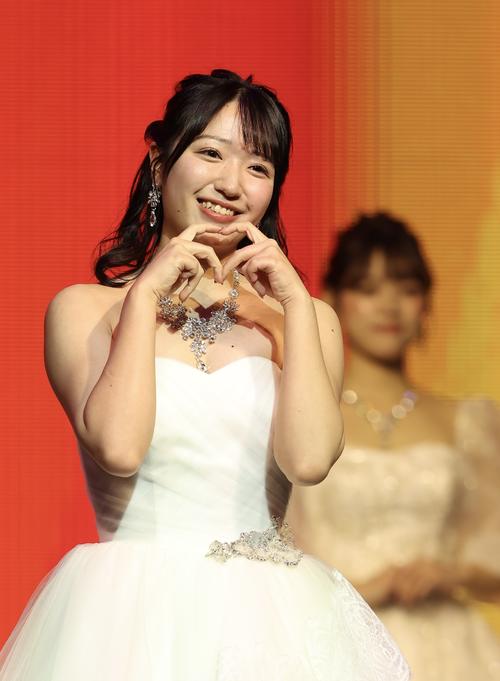 「MISS OF MISS CAMPUS QUEEN CONTEST 2025」に臨む山口満里奈さん（撮影・河田真司）