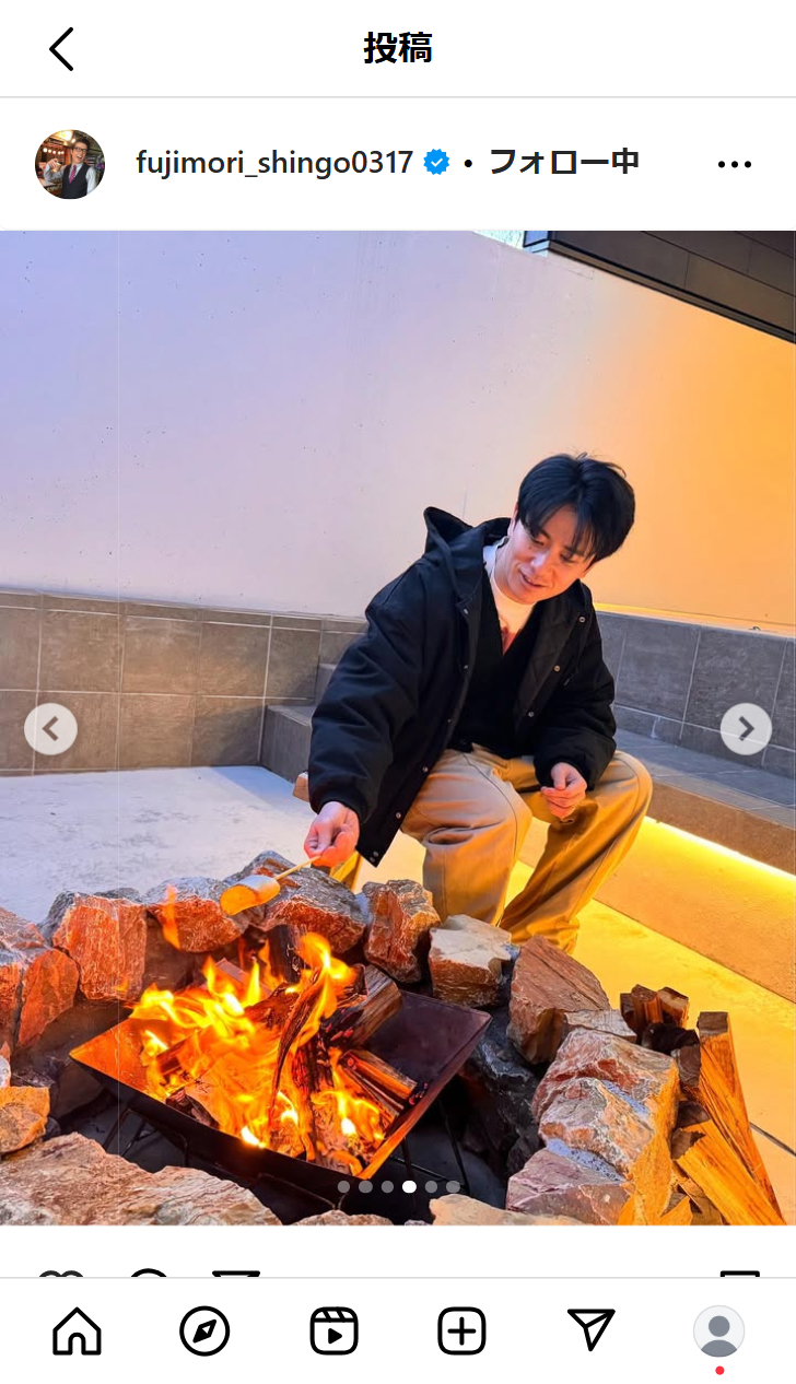 藤森慎吾のインスタグラムから