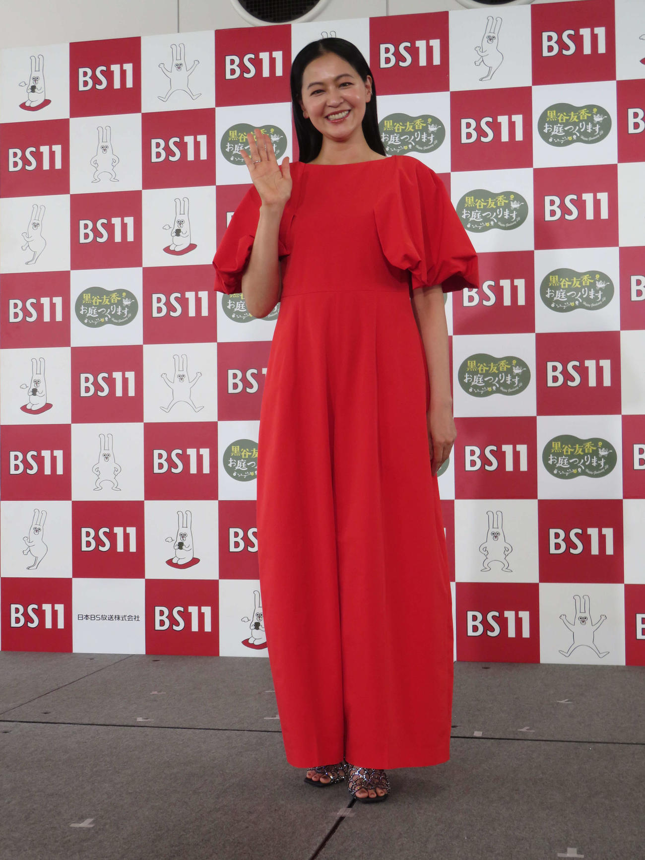 BS11イレブンの新番組「黒谷友香、お庭つくります」番組記者会見に出席した黒谷友香（撮影・村上幸将）