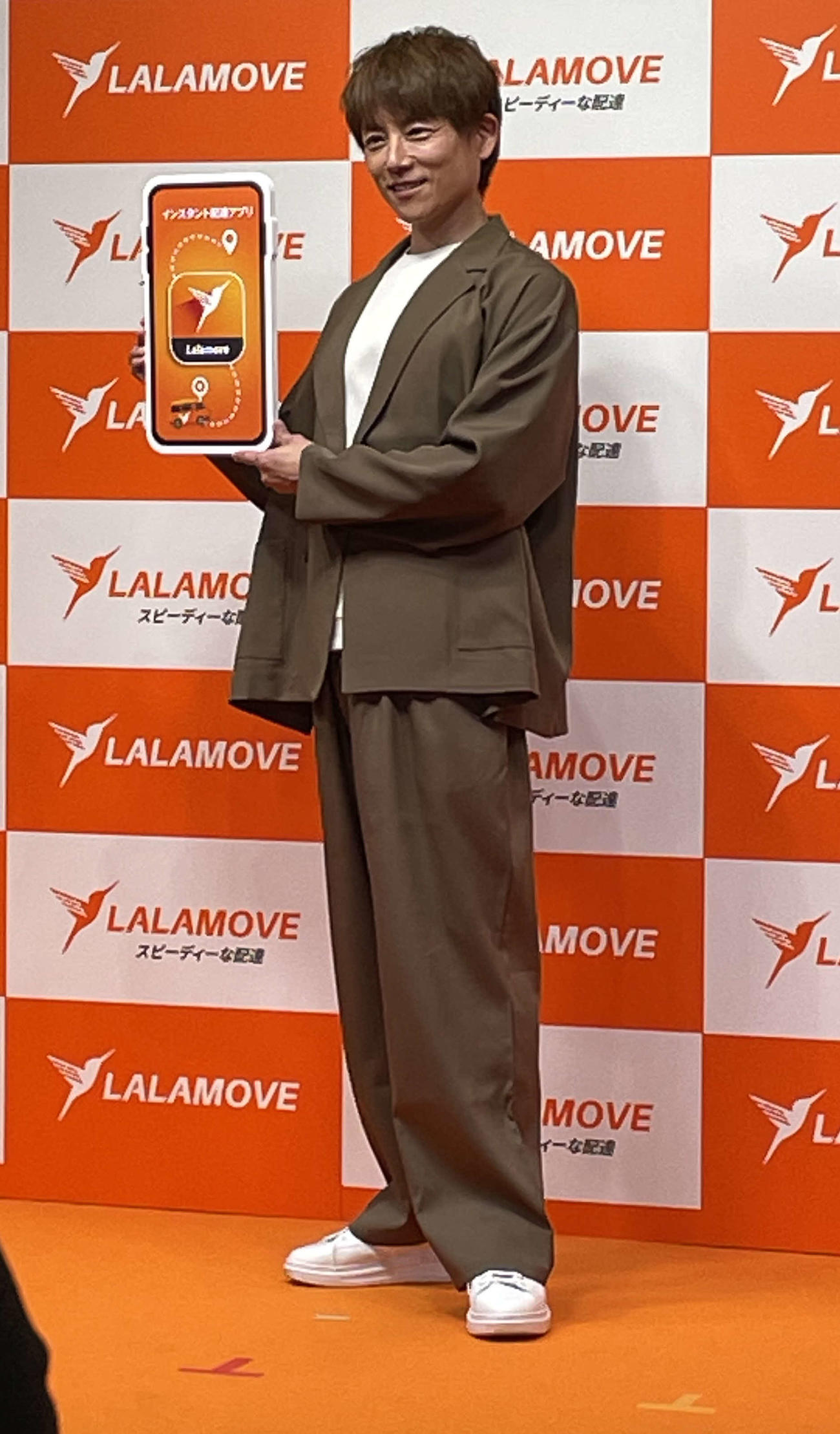 「lalamove Japan」記者発表会に出席した杉浦太陽