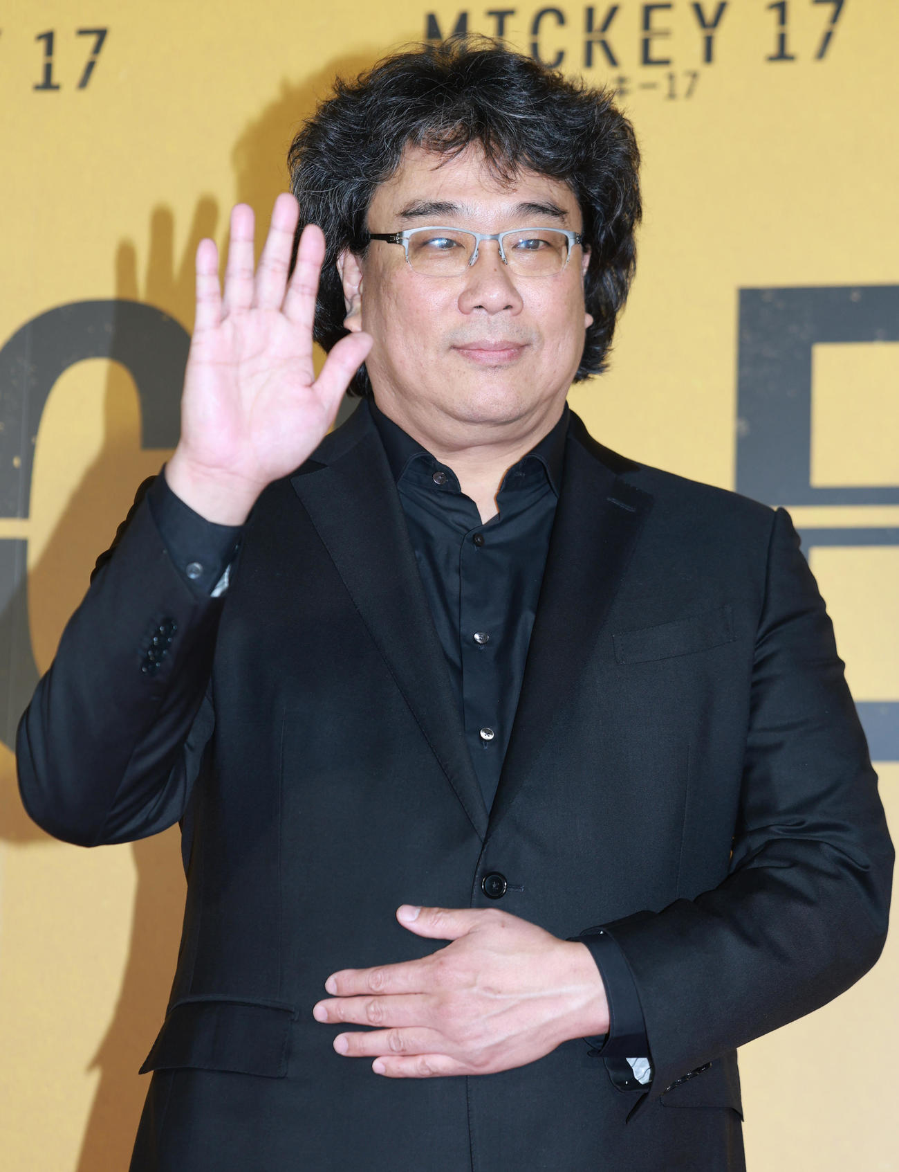 「ミッキー17」ジャパンプレミアに登場したポン・ジュノ監督（撮影・野上伸悟）