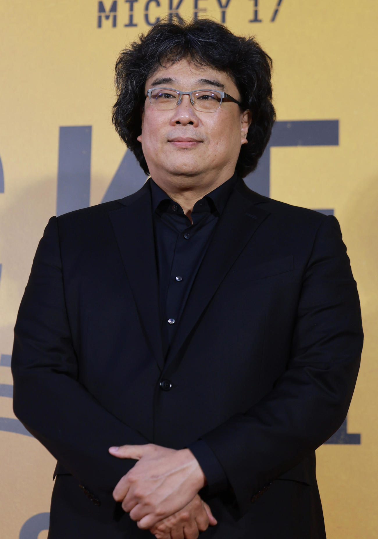 「ミッキー17」ジャパンプレミアに登場したポン・ジュノ監督（撮影・野上伸悟）