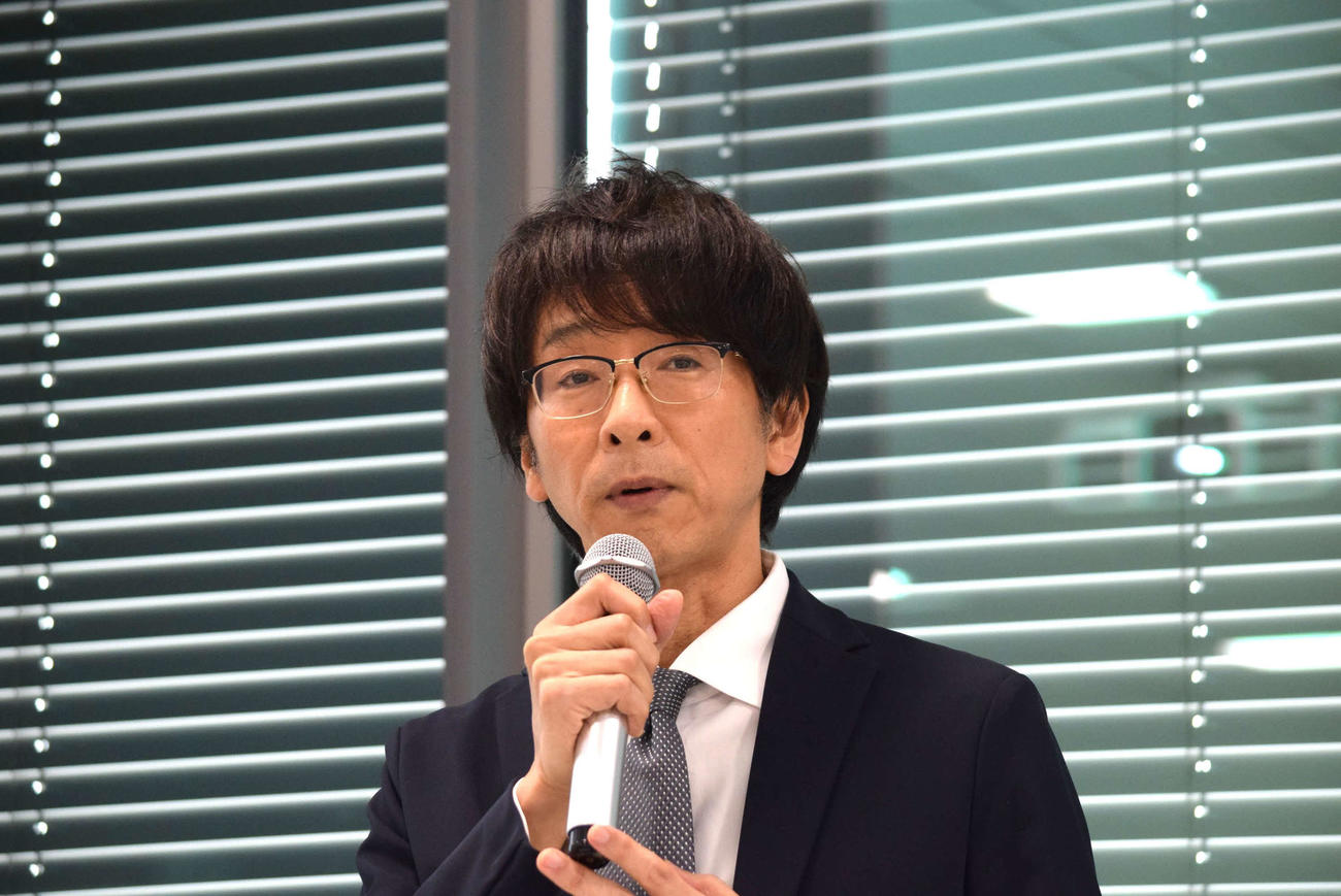 読売テレビの松本和久コンテンツ戦略センター長（撮影・阪口孝志）