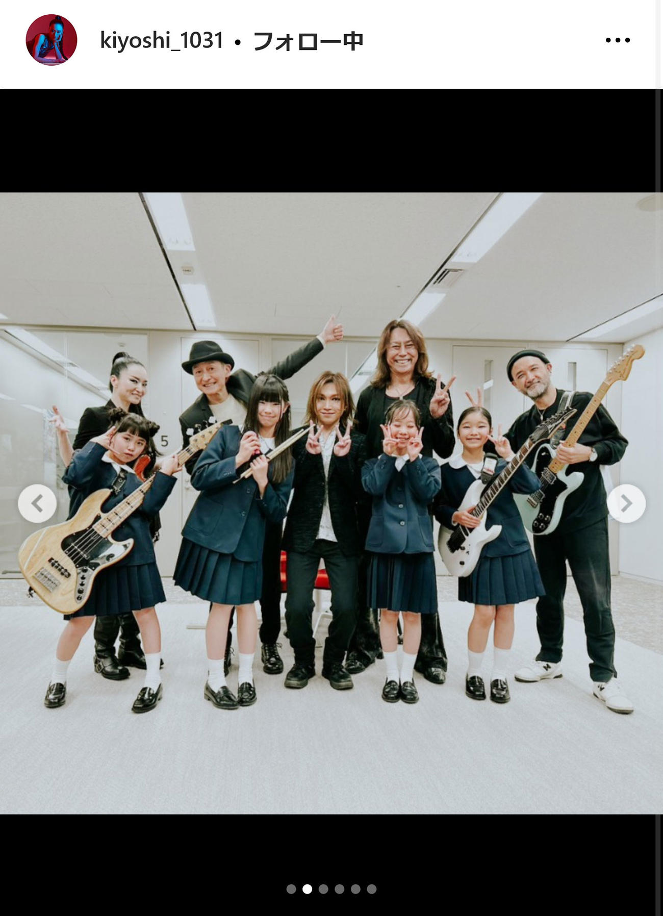 清のインスタグラムから
