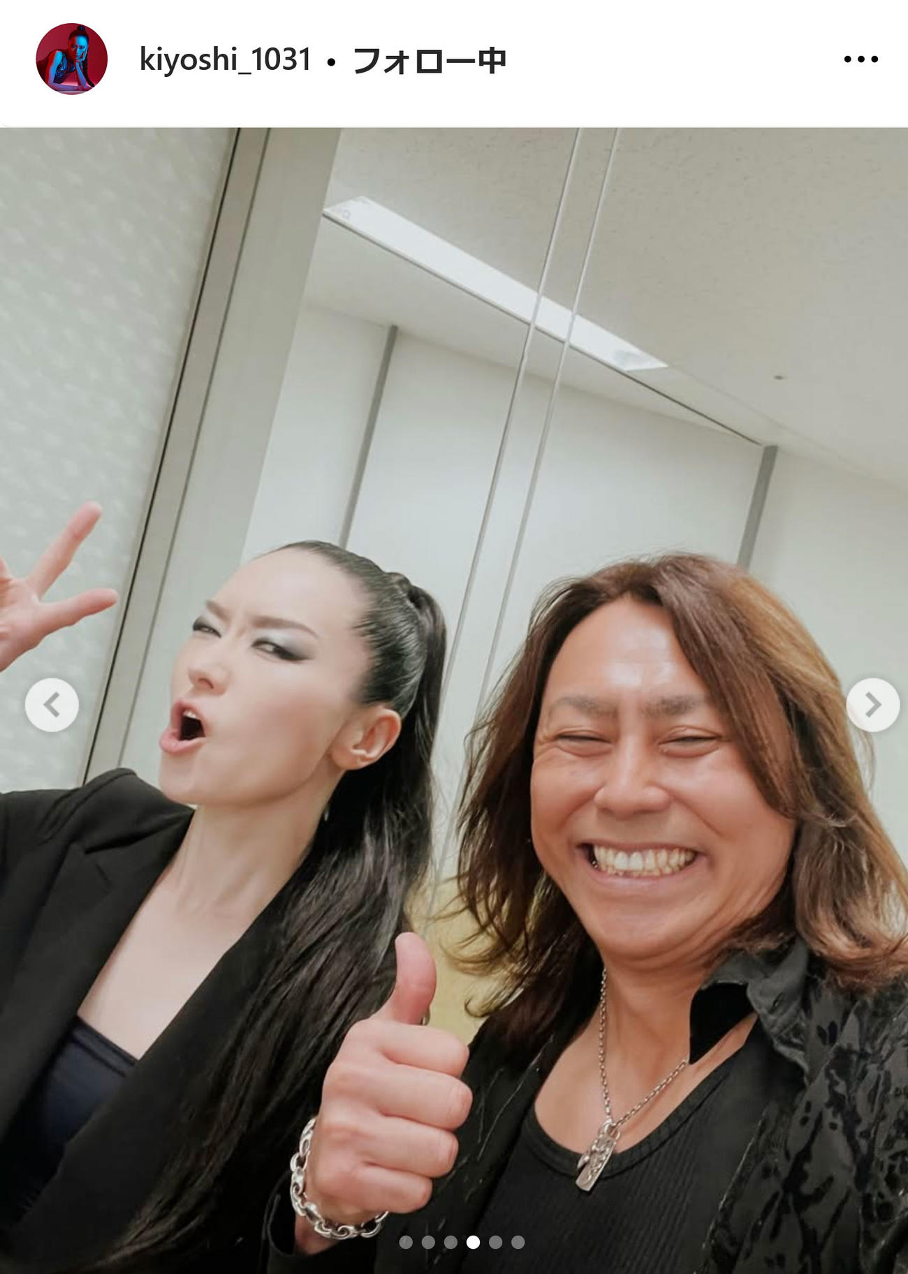 清のインスタグラムから