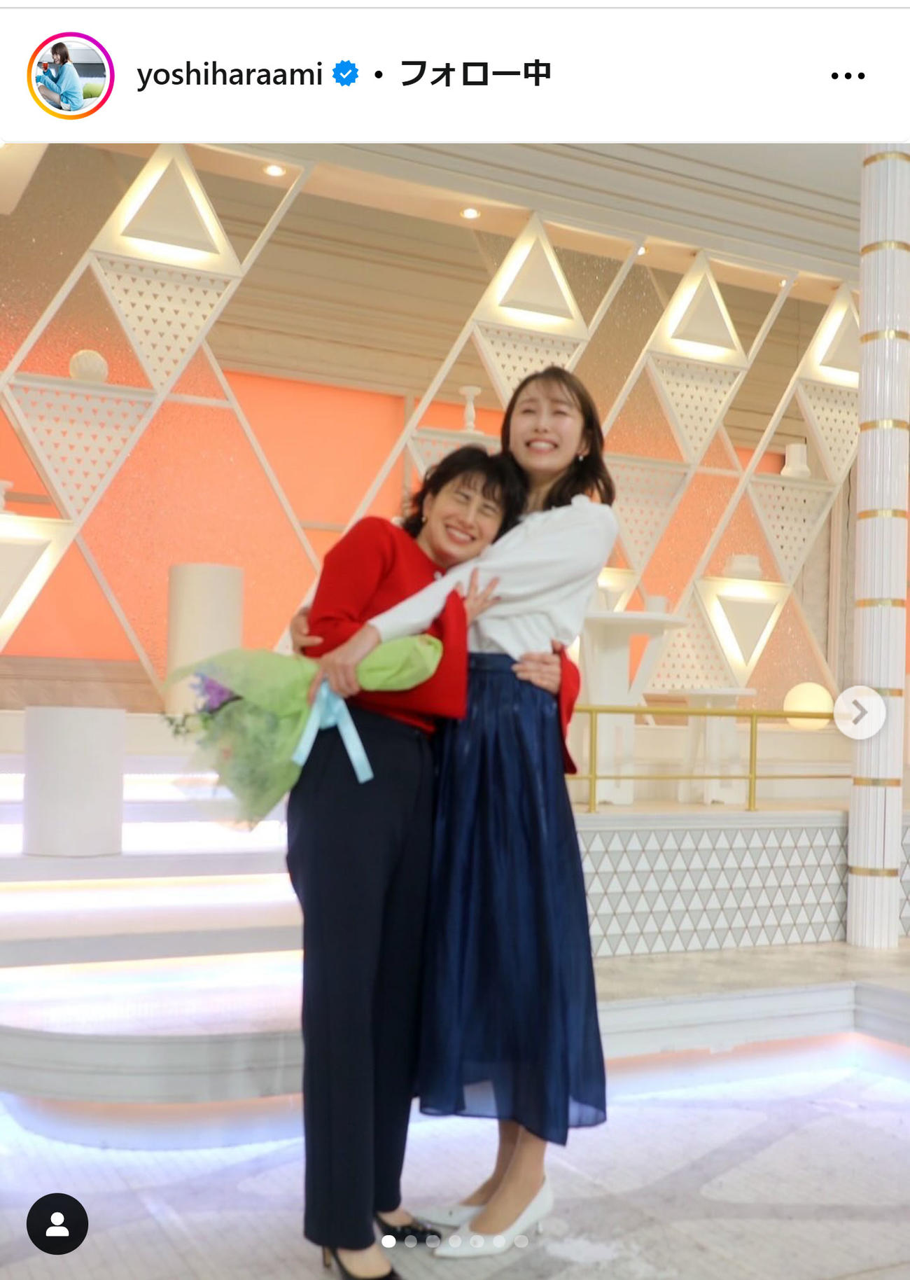 TBS良原安美アナのインスタグラムから
