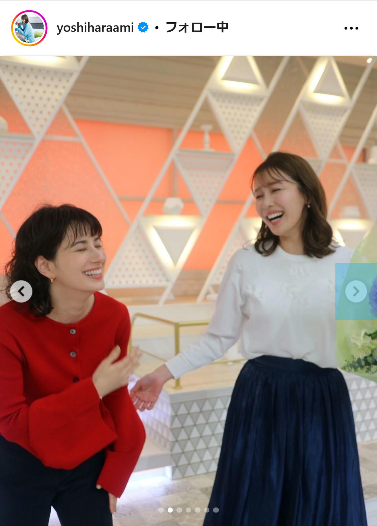 TBS良原安美アナのインスタグラムから