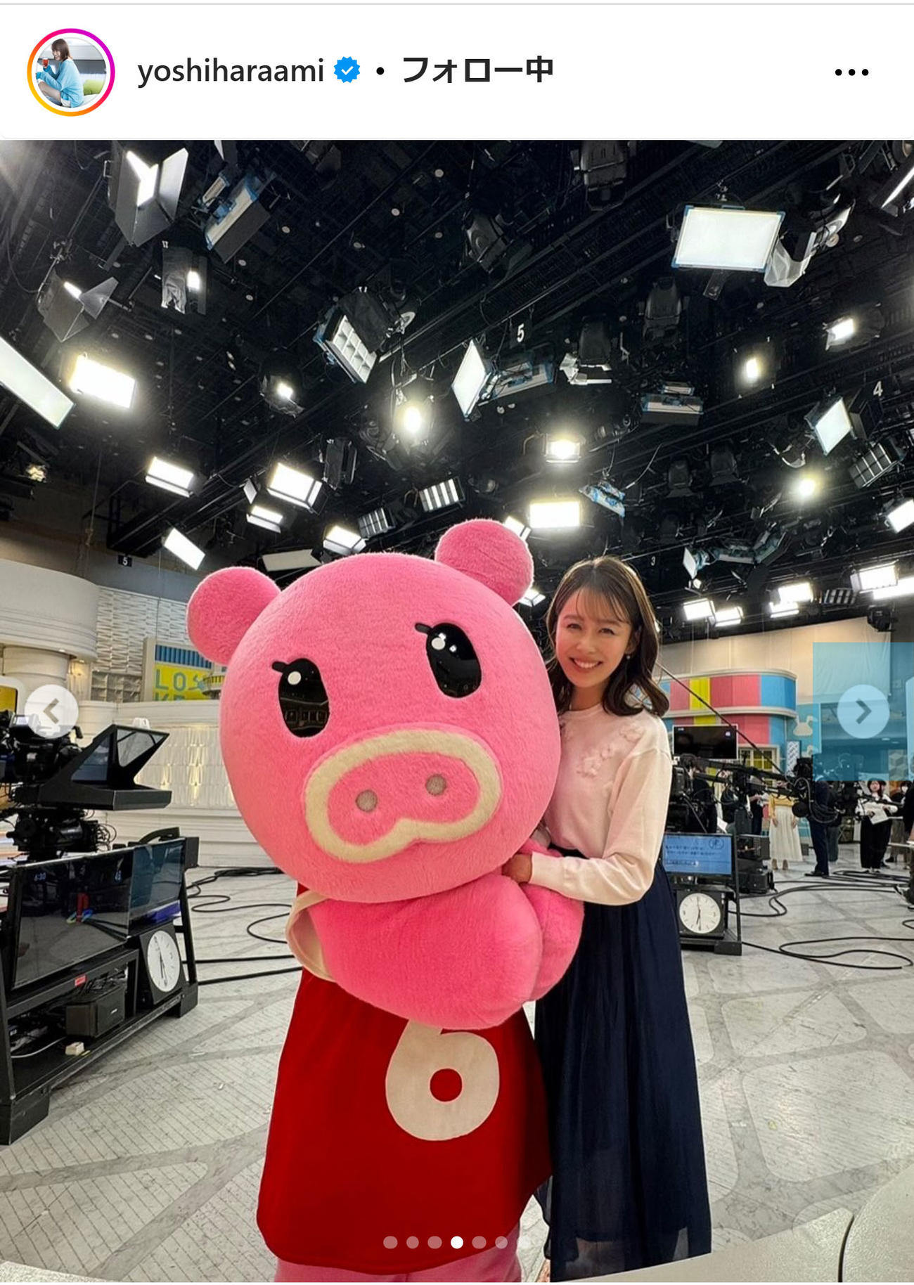 TBS良原安美アナのインスタグラムから