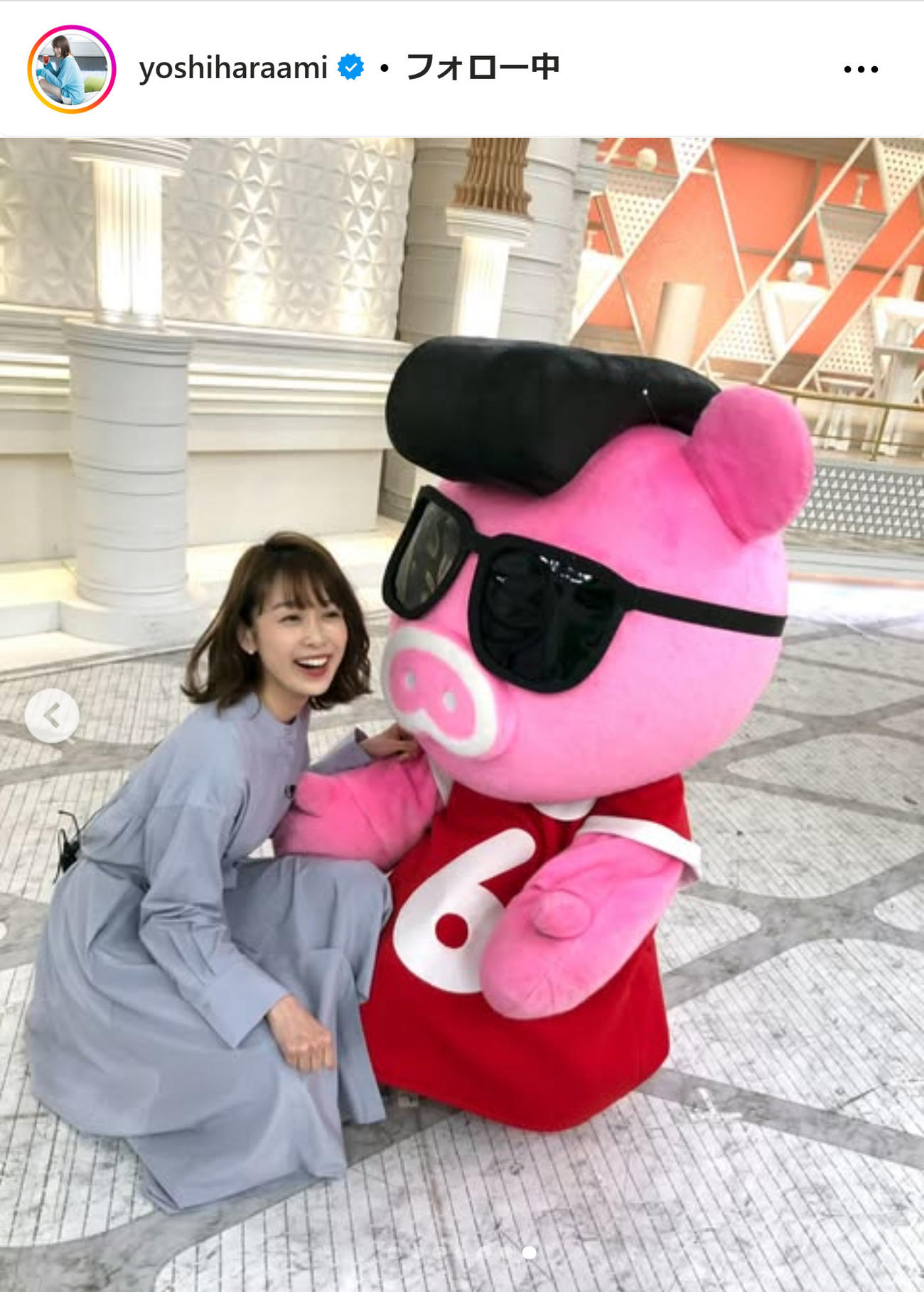TBS良原安美アナのインスタグラムから