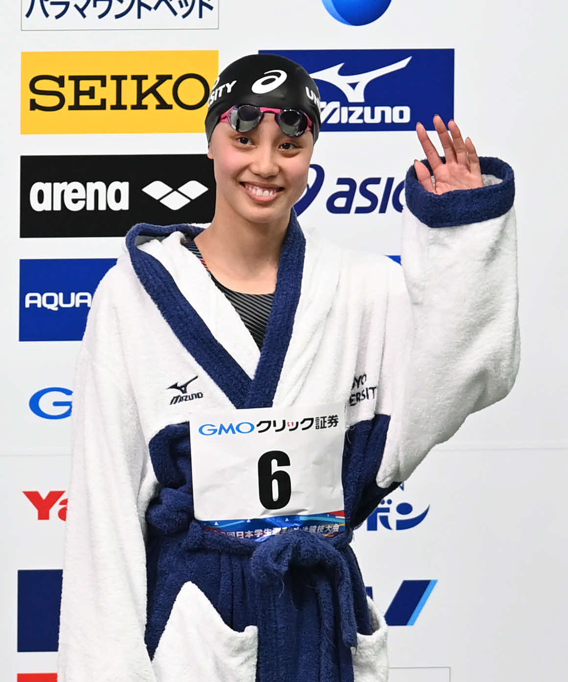 2020年10月、競泳日本学生選手権女子200メートル個人メドレー決勝に臨む東洋大・今井月