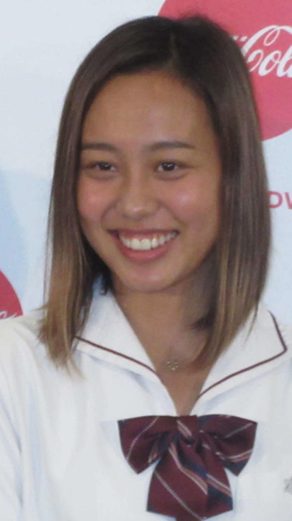 2018年8月、日本コカ・コーラ社と20年東京五輪聖火リレーのスポンサー契約締結会見に出席した競泳の今井月