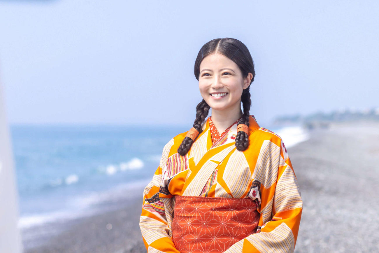 NHK連続テレビ小説「あんぱん」の場面写真。ヒロインを務める今田美桜