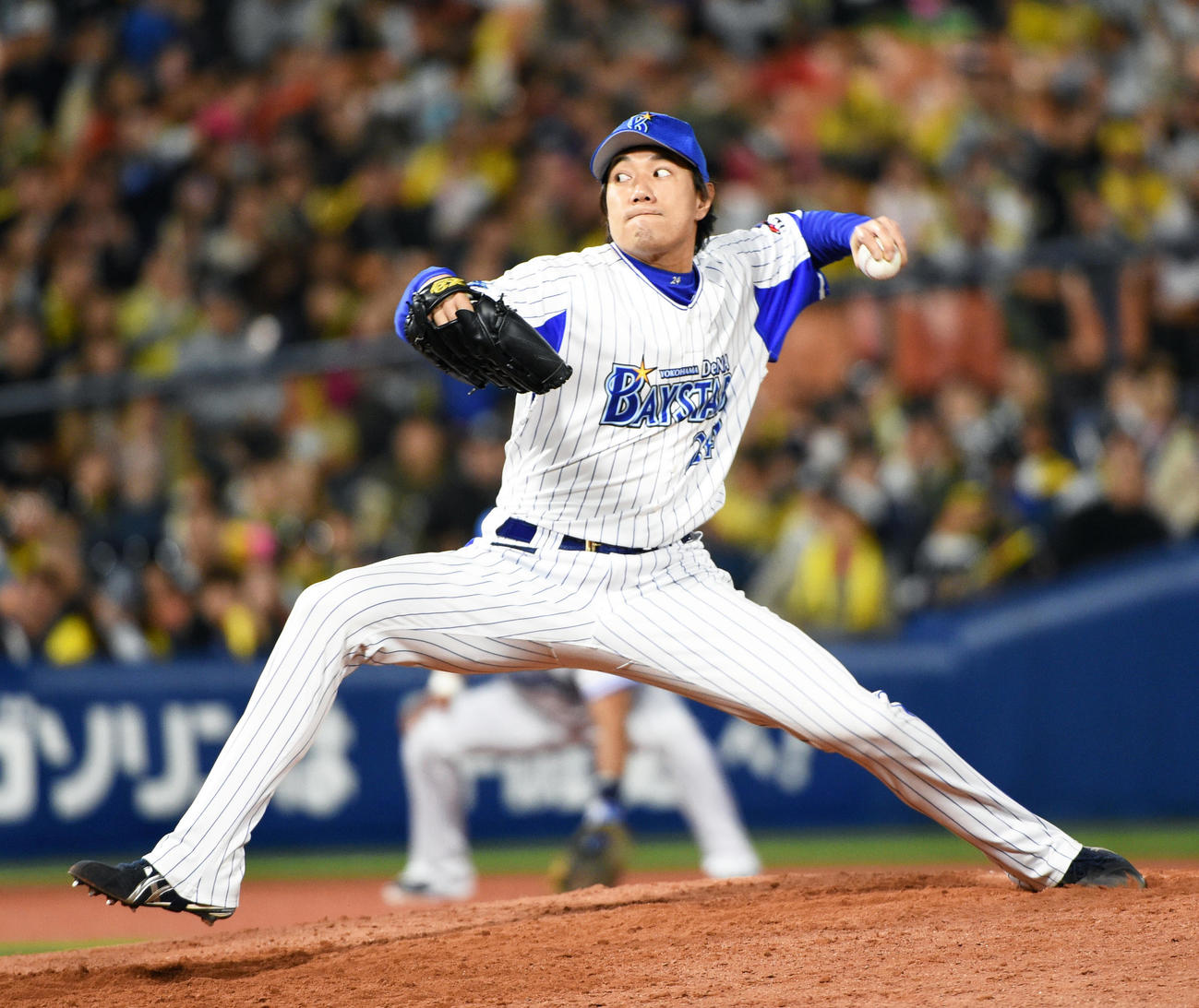 DeNA時代の林昌範氏（2015年4月21日撮影）