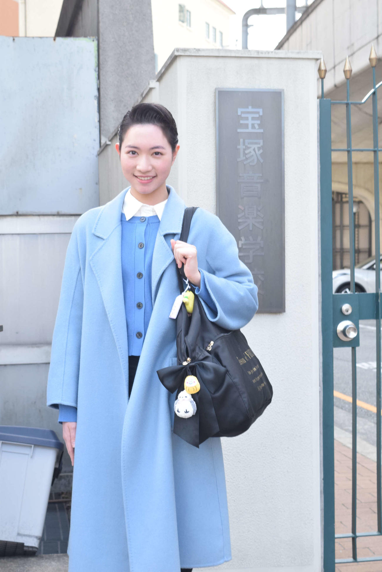 宝塚音楽学校に合格した元巨人林昌範氏と亀井香子アナウンサーの長女、林心優さん（撮影・阪口孝志）