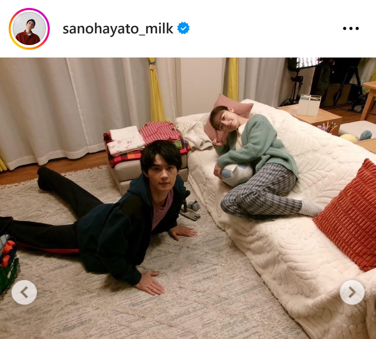 佐野勇斗のインスタグラムから