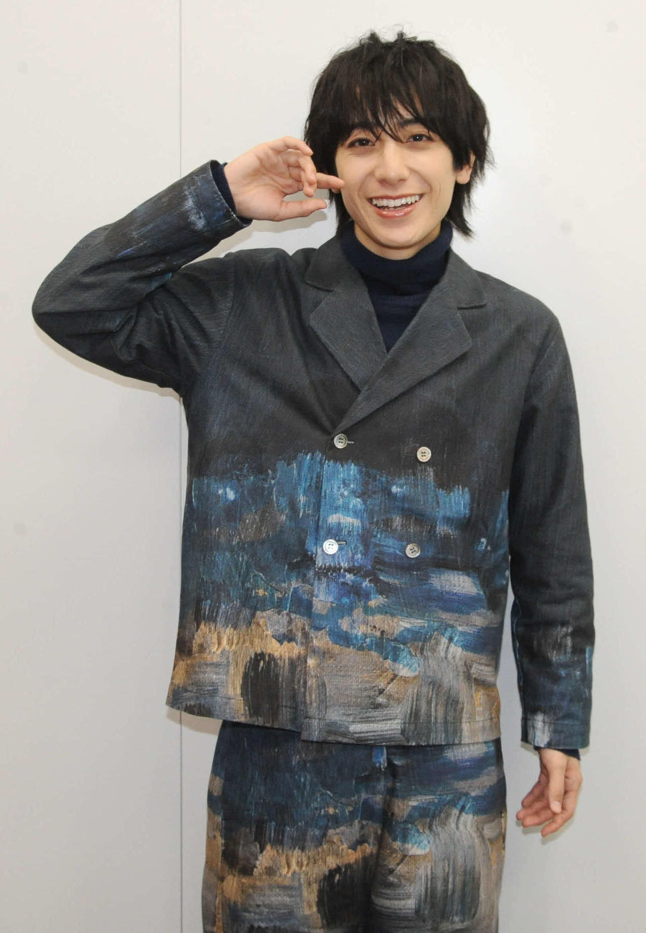 取材に応じた小西詠斗（撮影・松尾幸之介）