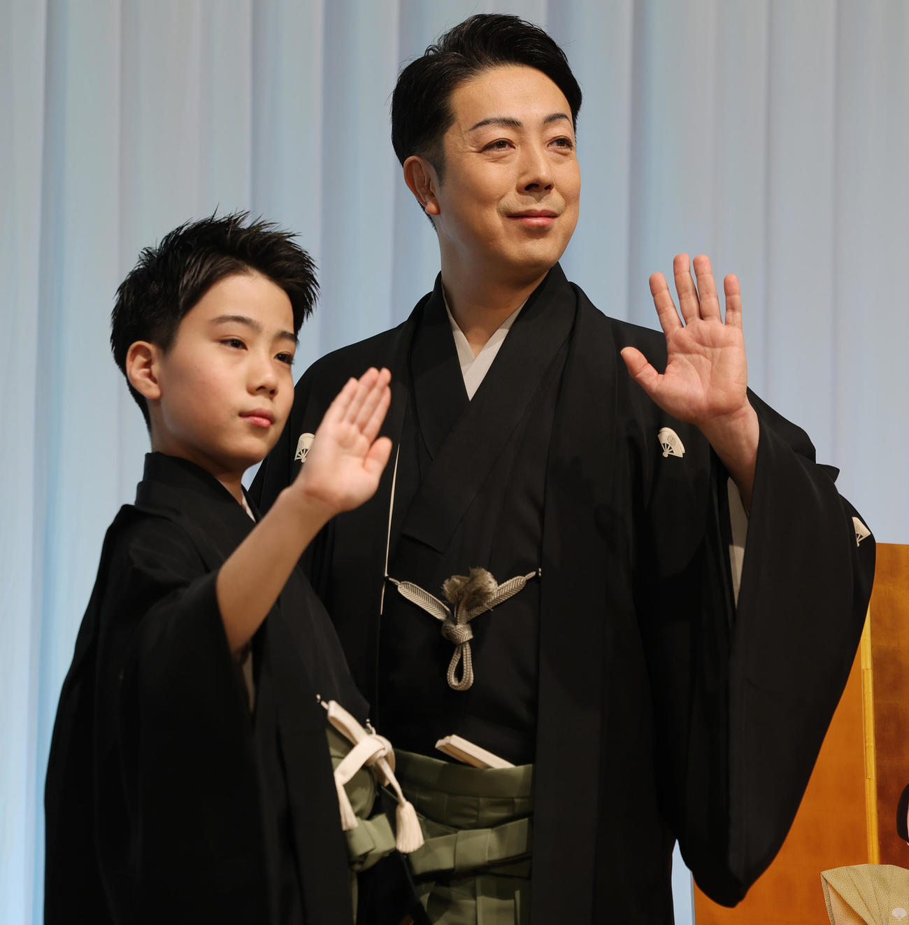 尾上丑之助（左）尾上菊之助（2025年1月撮影）