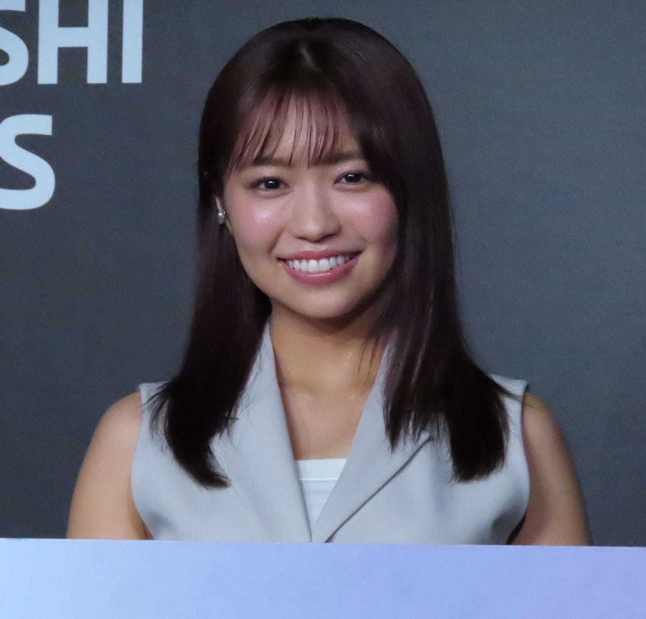 三菱自動車新デジタルサービス発表会に出席した大原優乃