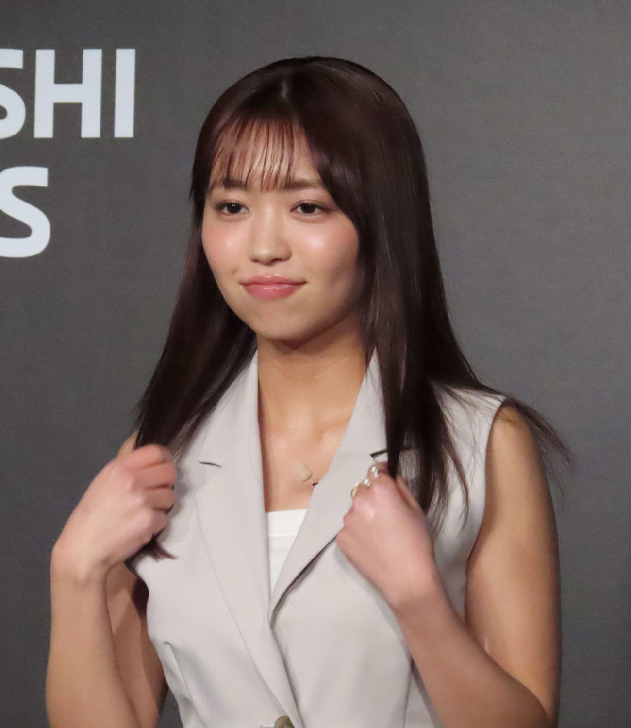 三菱自動車新デジタルサービス発表会に出席した大原優乃