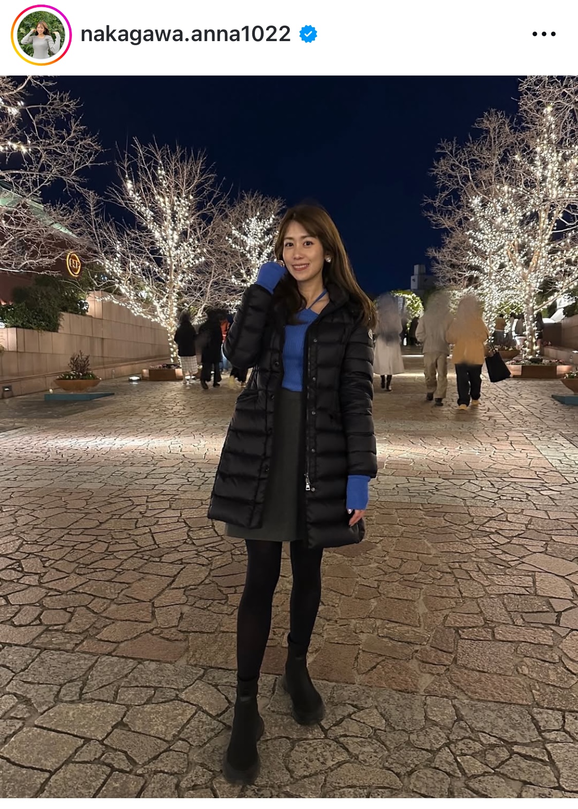 中川安奈アナのインスタグラムから