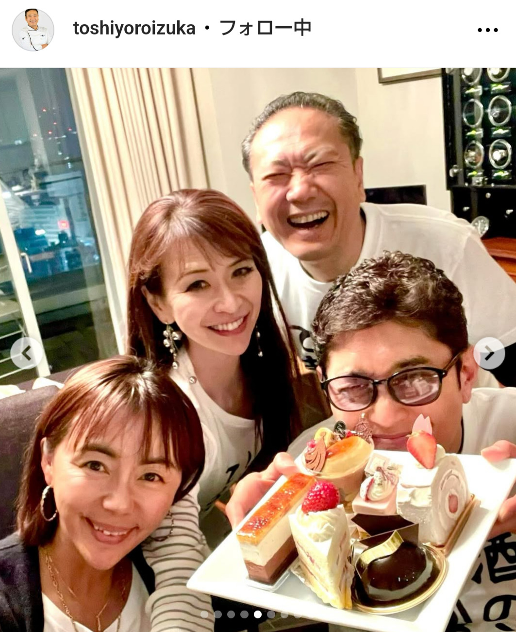 鎧塚俊彦氏のインスタグラムから