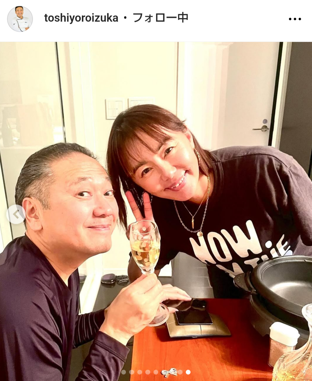 鎧塚俊彦氏のインスタグラムから