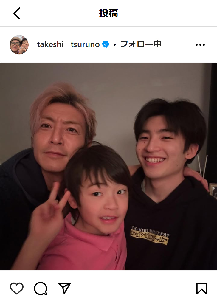 つるの剛士のインスタグラムから