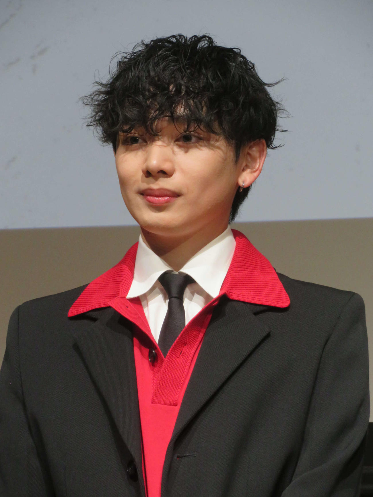 ABC制作テレビ朝日系ドラマ「いつか、ヒーロー」制作発表会見に出席した宮世琉弥