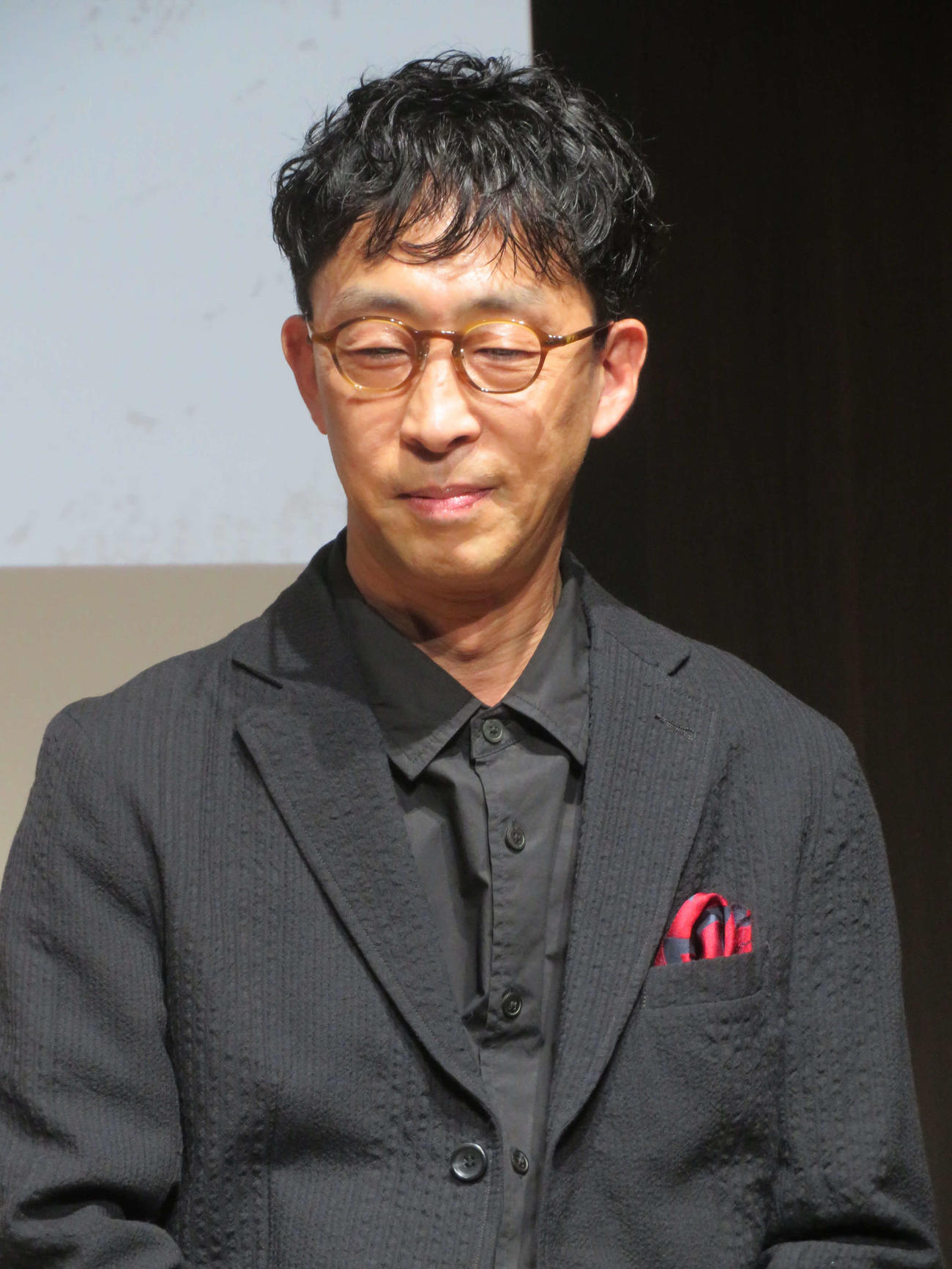 ABC制作テレビ朝日系ドラマ「いつか、ヒーロー」制作発表会見に出席した北村有起哉