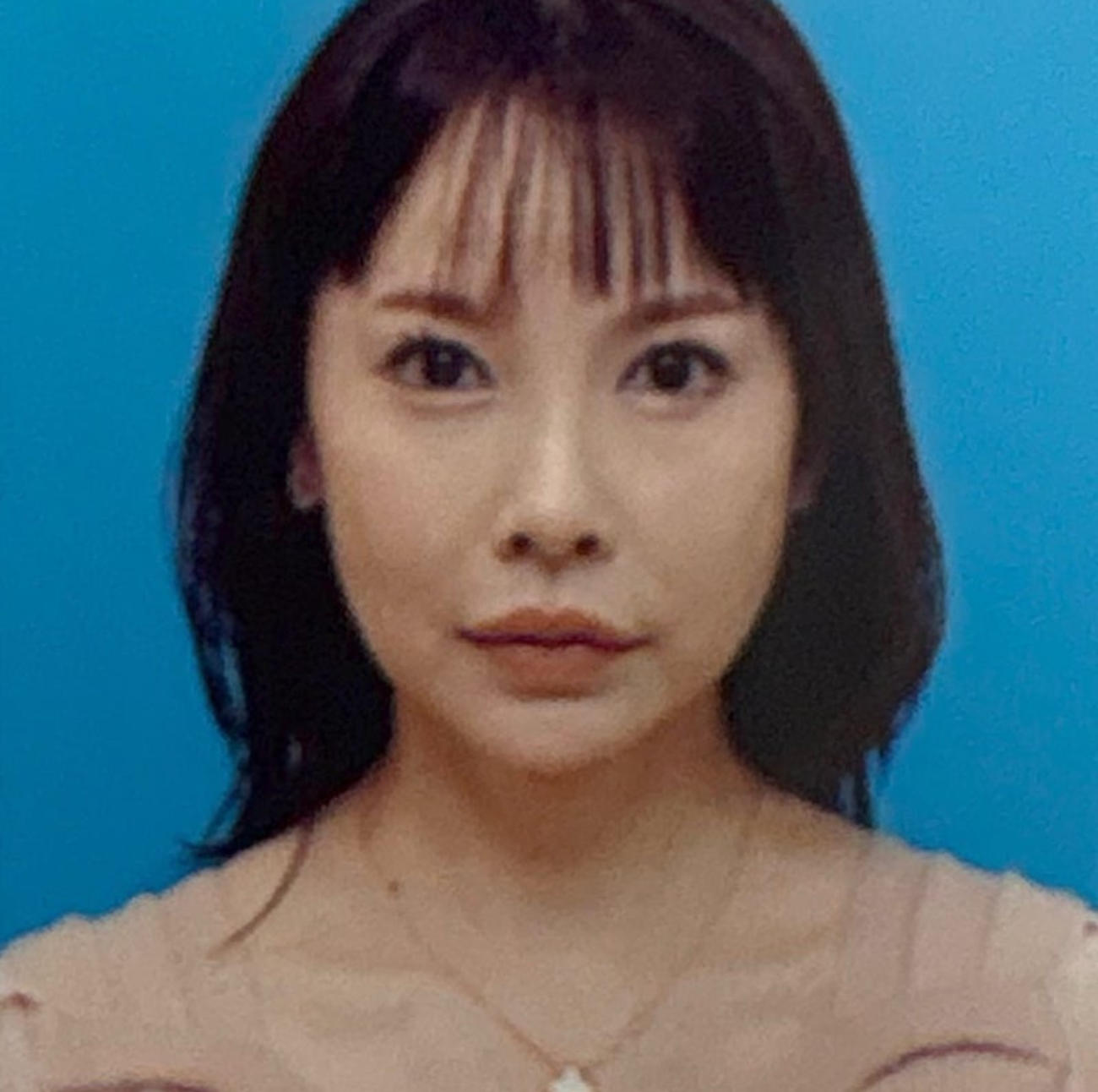 現実の免許証写真（上原さくらのブログから）