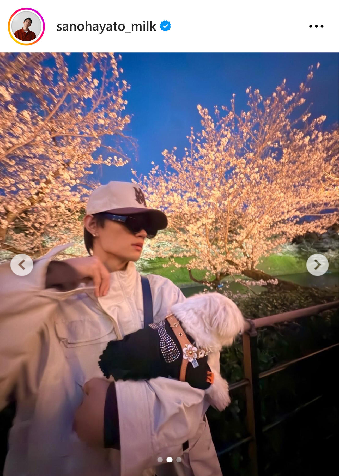 佐野勇斗のインスタグラムから