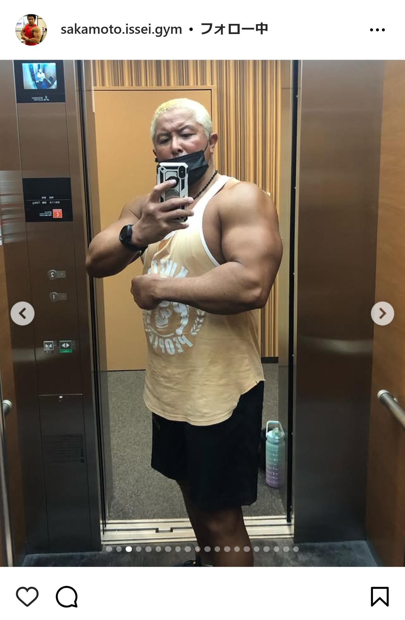 坂本一生の近影（坂本一生のインスタグラムから）